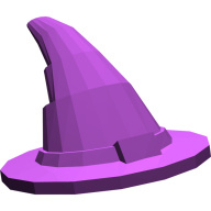 Lego klobouk kouzelníka, purpurová (4158353)